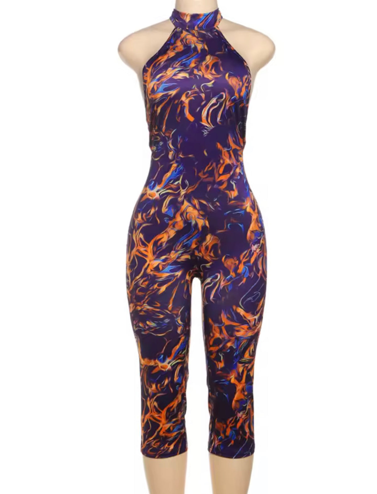 Purple Flames bodysuit image 0